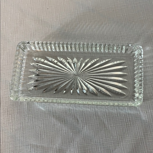 Princess House crystal tray